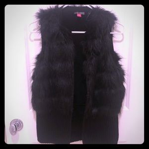 Vince Camuto faux fur Vest XS